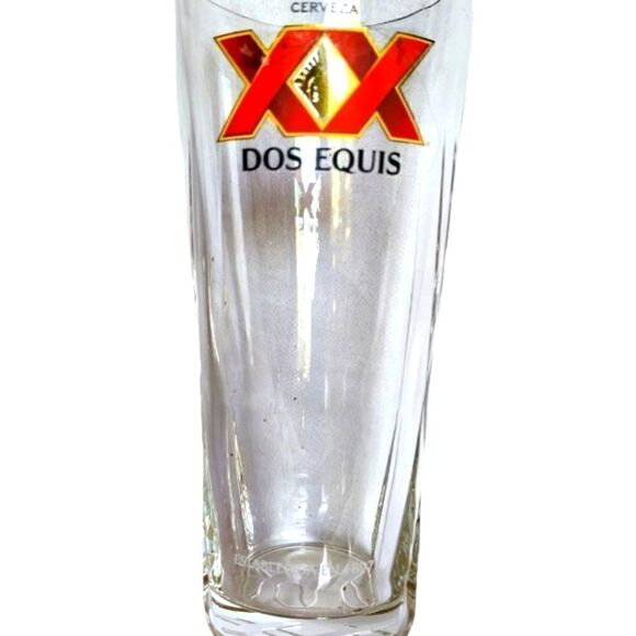 $$Cerveza
Dos Equis Beer Glass 16 oz XX Logo RARE - Picture 1 of 5